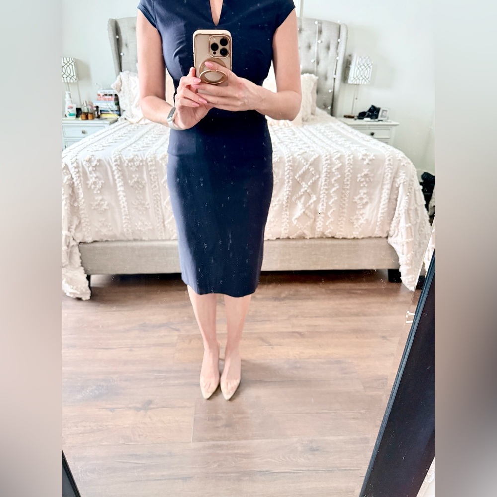 Tribal Classic Navy Midi Dress